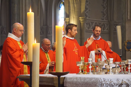 Concélébration de l'eucharistie avec Loïc !