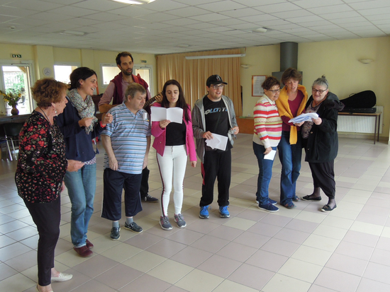 Atelier de chants, vécu comme un temps de prière